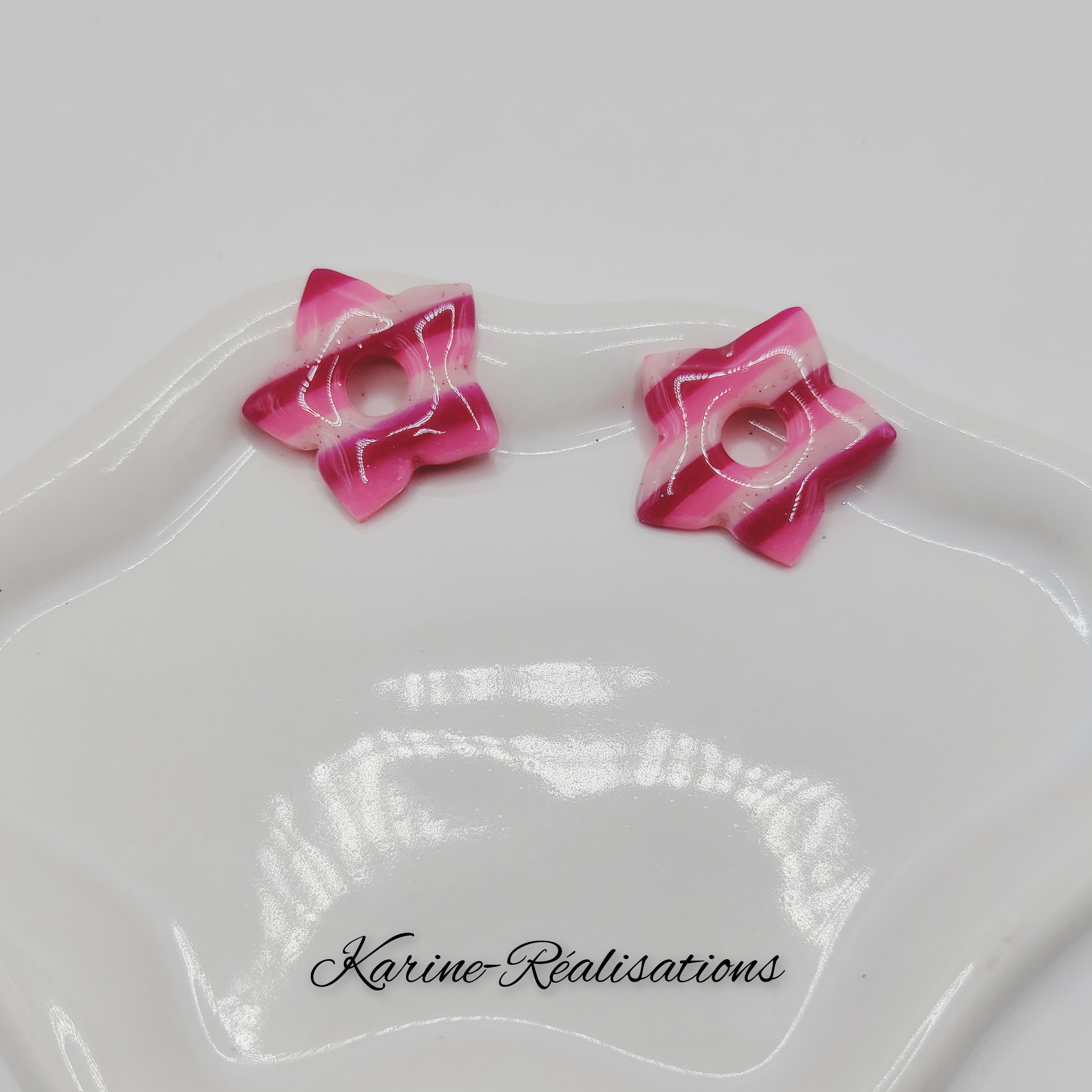 Pampilles Nuage de Rose – Fleurs Marbrées Rose et Fuchsia2