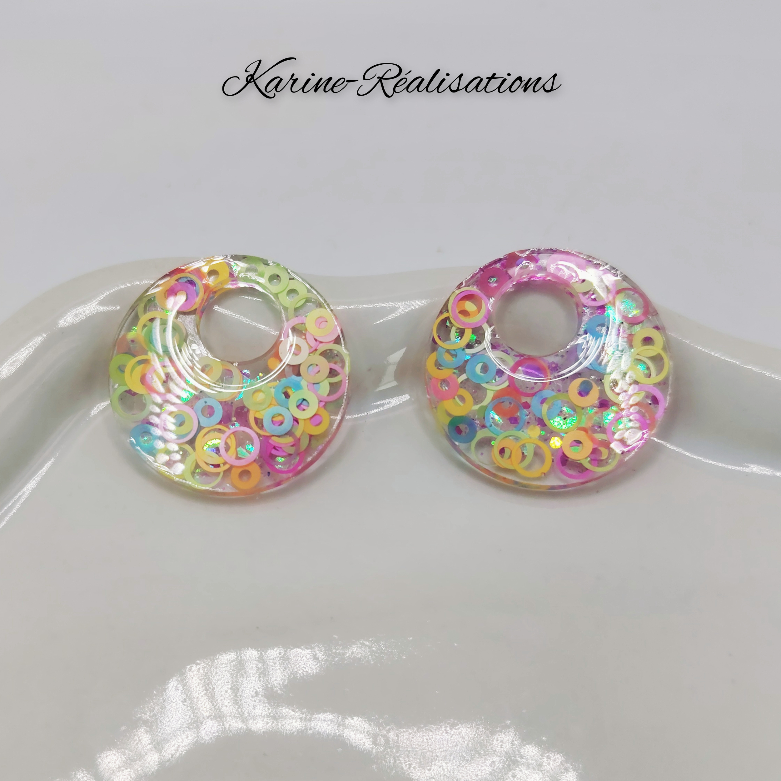 Pampilles Cercles Évidés - Confettis Multicolores1