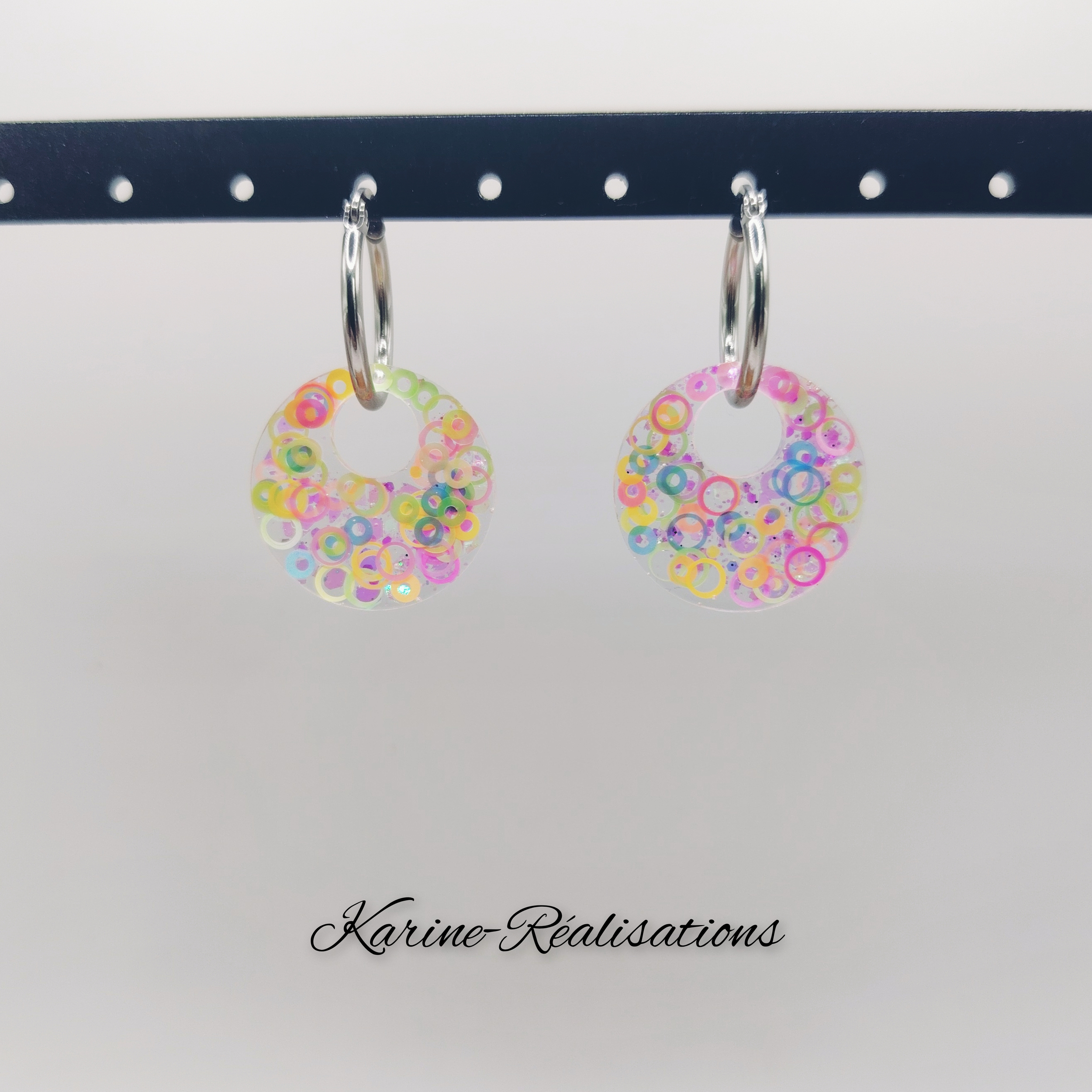 Pampilles Cercles Évidés - Confettis Multicolores