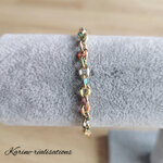 bracelet-acier-inoxydable-dore-maille-forcat-email-multicolore1