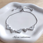 bracelet-ajustable-argent-coeurs-email-blanc-strass-scintillants