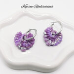 Pampilles Collerettes Violettes Artisanales - Éclats dArgent2