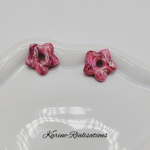 Pampilles Éclat dAmour – Fleurs Scintillantes Rose Profond et Paillettes1