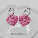 Pampilles Éclat de Framboise – Fleurs Scintillantes Rose et Fuchsia2