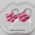 Pampilles Fleur de Sucre – Rayures Graphiques Rose et Fuchsia2