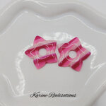 Pampilles Nuage de Rose – Fleurs Marbrées Rose et Fuchsia