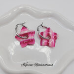 Pampilles Nuage de Rose – Fleurs Marbrées Rose et Fuchsia1