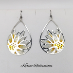 Boucles Gouttes de Soleil - Tournesol Étincelant1