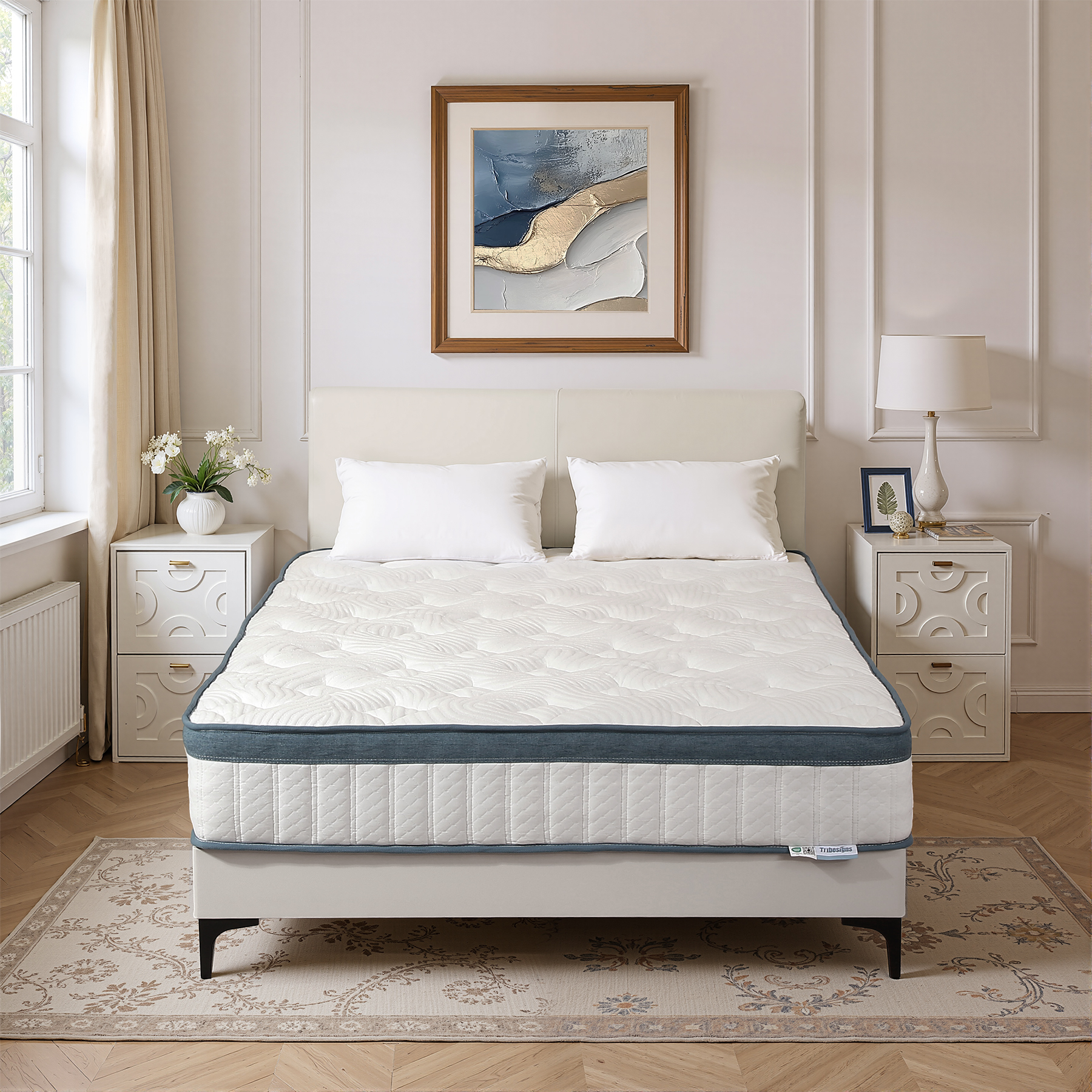 Matelas Memory Foam 160x200, Hauteur 23 cm - Déhoussable, Revêtement Bayscent, Respirant | Petalo | Leroy Merlin