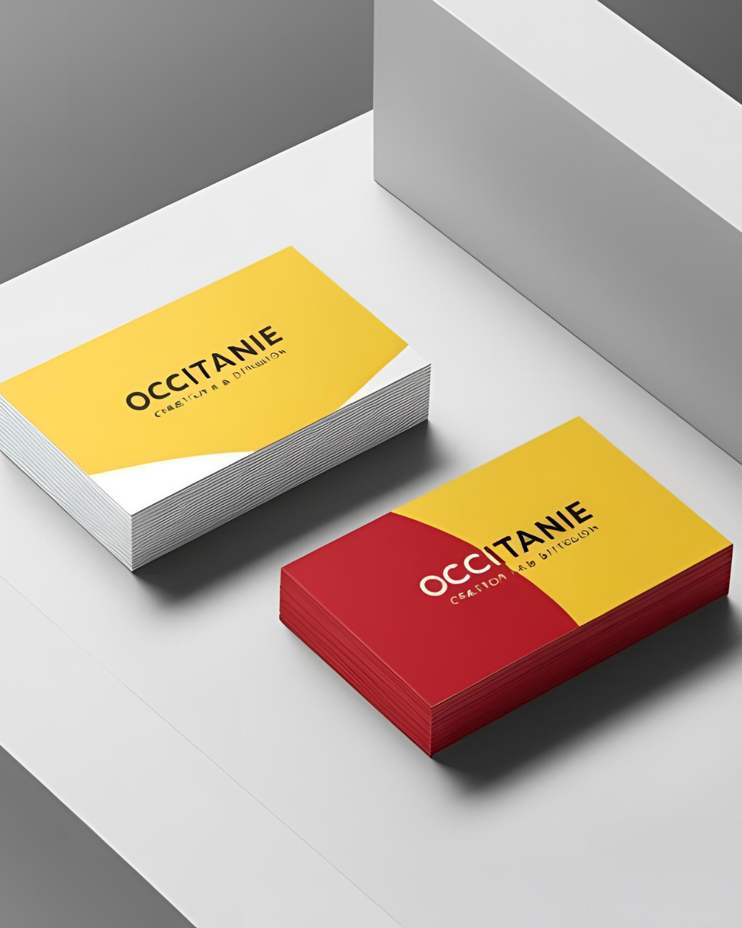 Cartes de visites coins carre╠üs