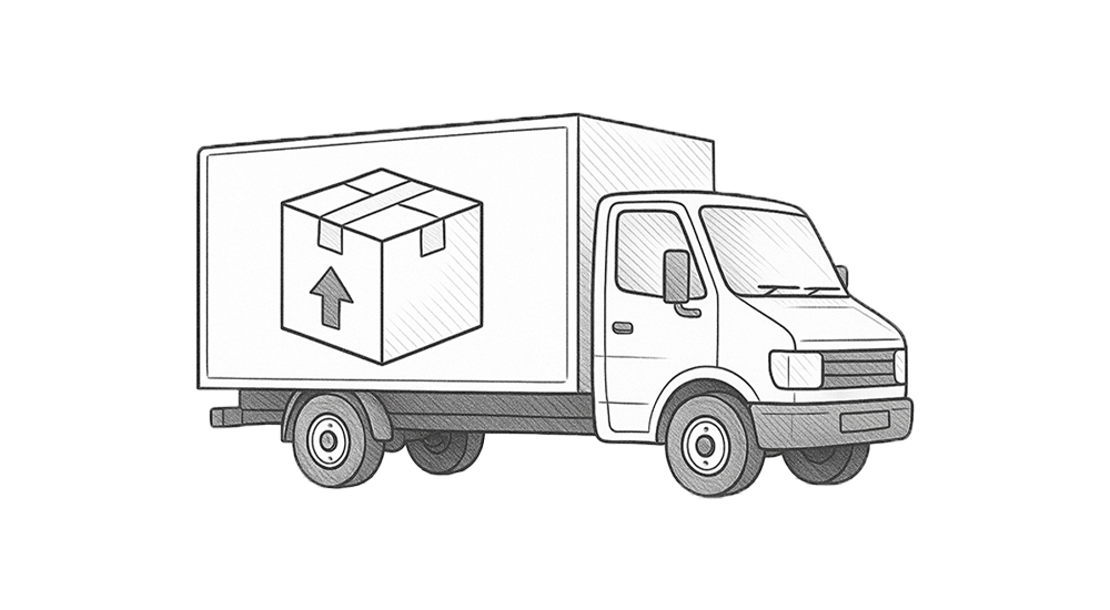 icone dessin livraison camion