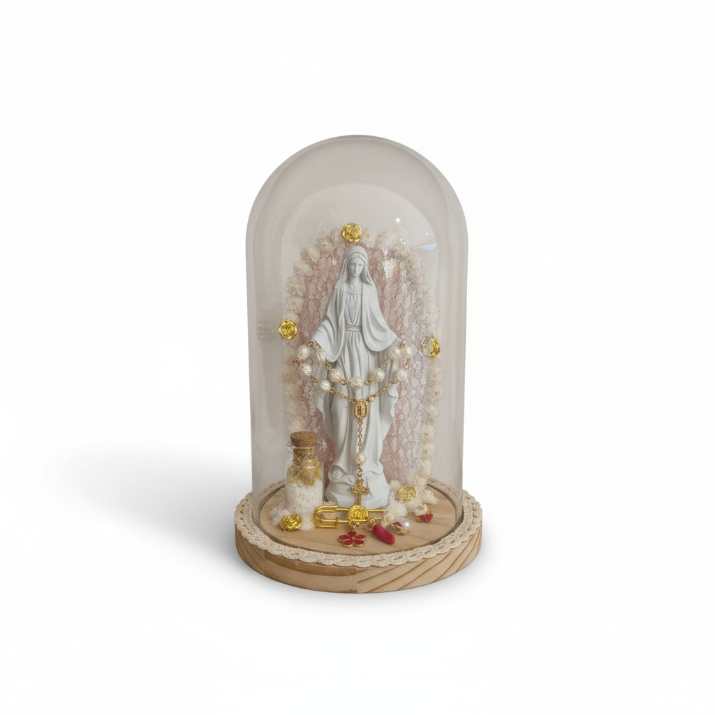 Cloche Madone Corse décorative lumineuse