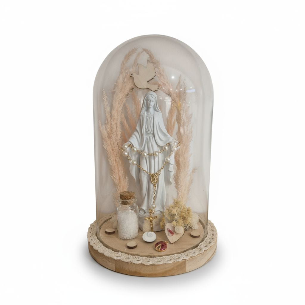 Cloche décorative lumineuse Madone Corsica