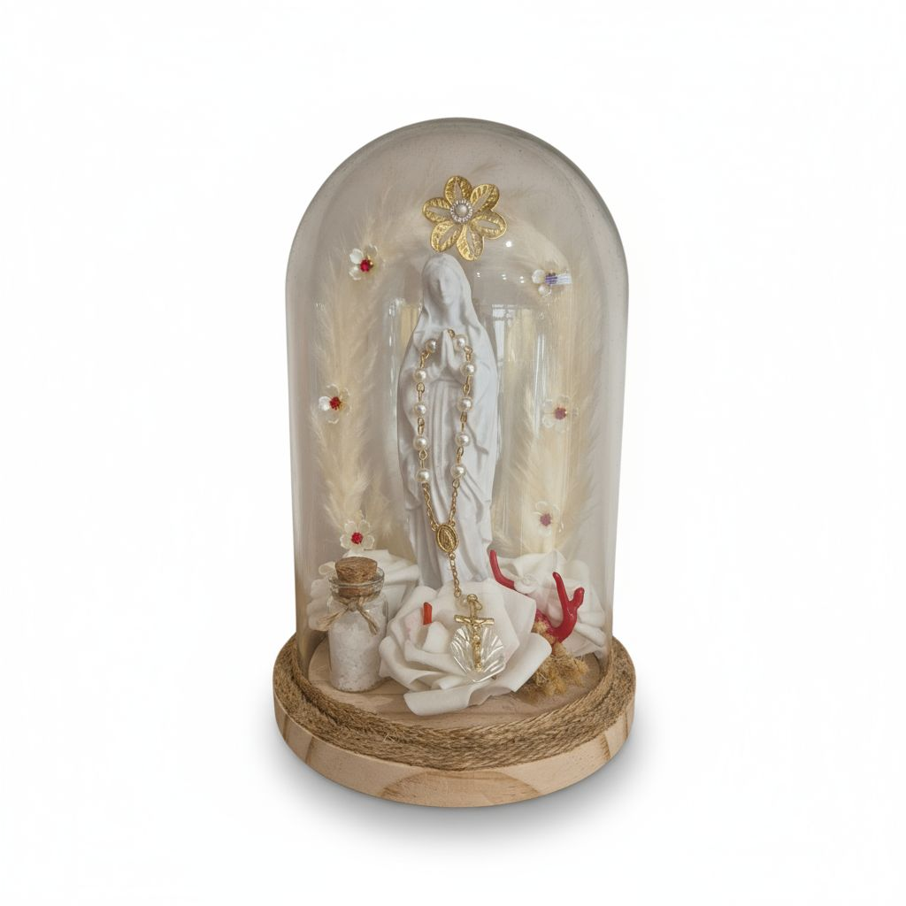 Cloche décorative lumineuse Madone Corsica