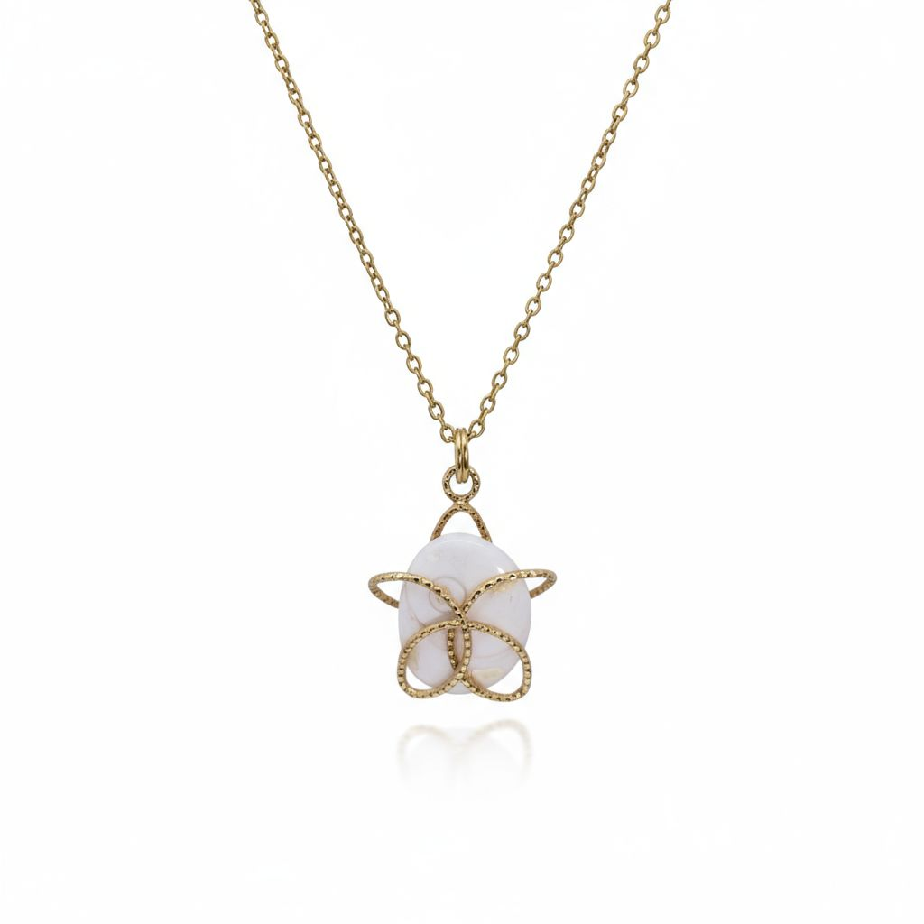 Pendentif Cœur Avec œil De Sainte Lucie En Argent 925/1000 - Bijou Raffiné, Pierre Naturelle - Livré Dans Un écrin
