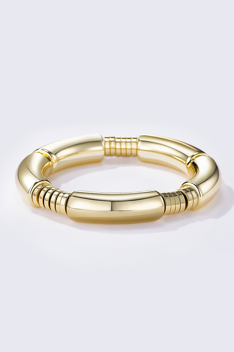 Bracelet élastique coloré argent