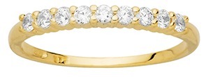 Bague or jaune 375 et oxydes