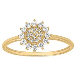 bague or 375 et oxydes