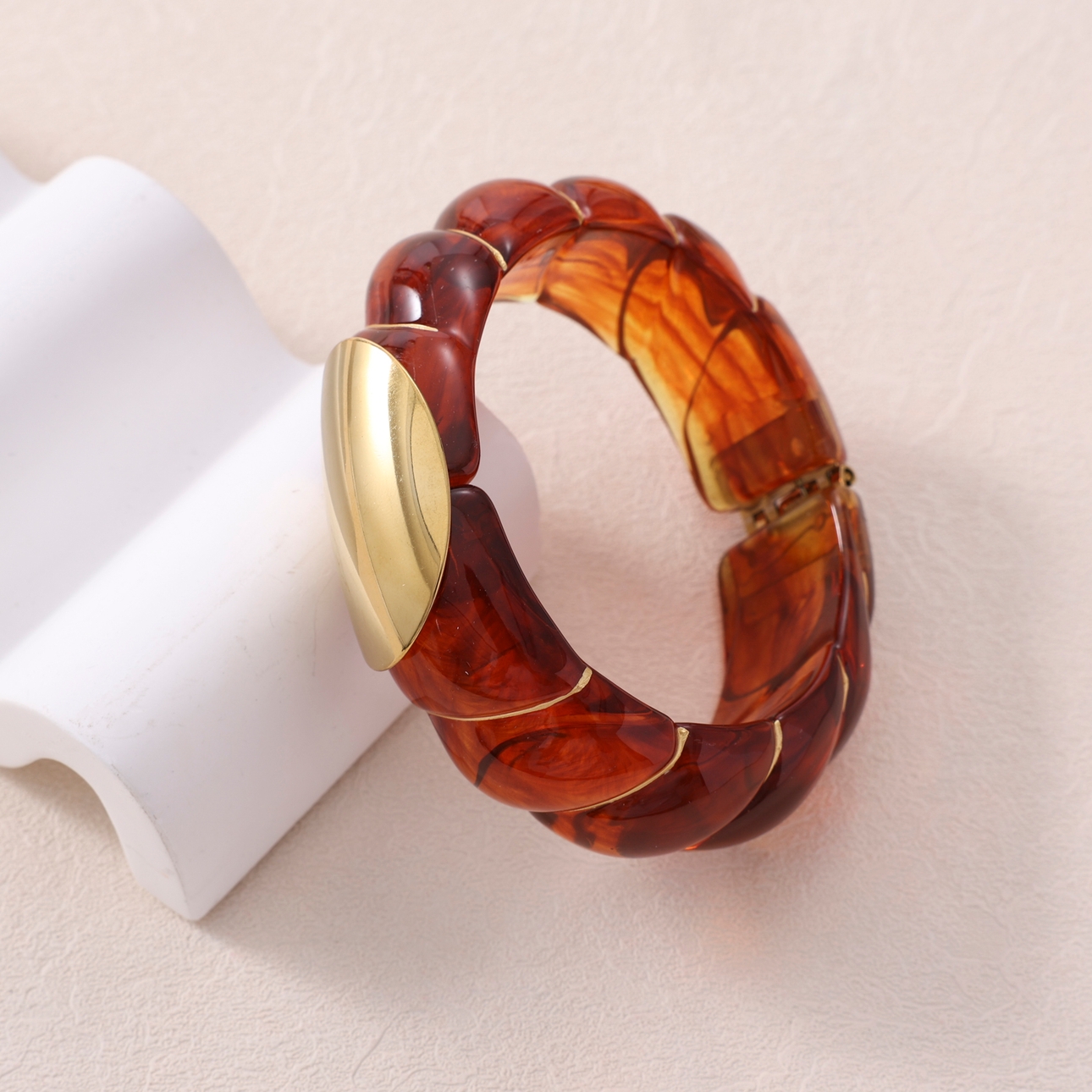 jonc colore ouvrant caramel