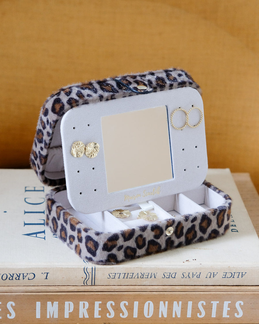Boîte à bijoux léopard femme