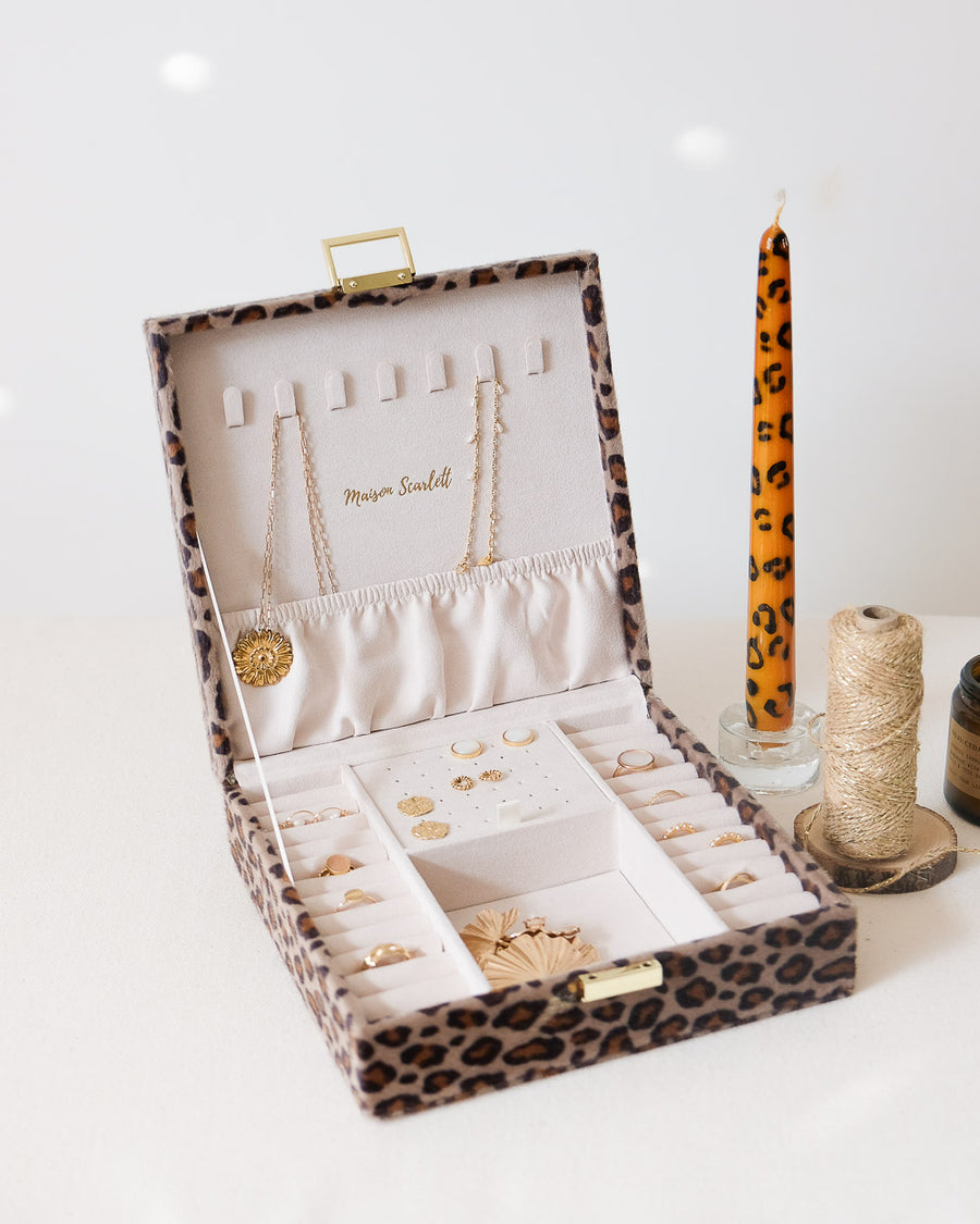 idee cadeau Boîte à bijoux léopard femme