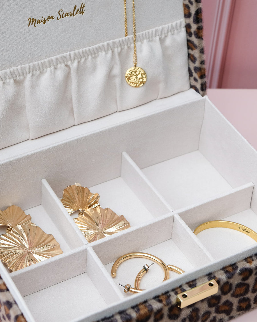 Boîte à bijoux léopard femme prix doux