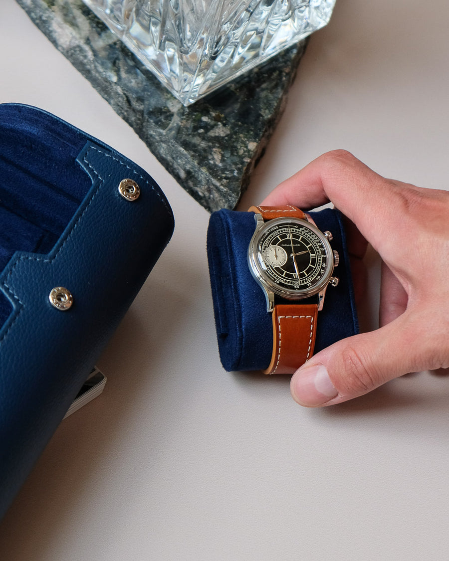 Boîte à montre de voyage 3 emplacements tendance pour homme