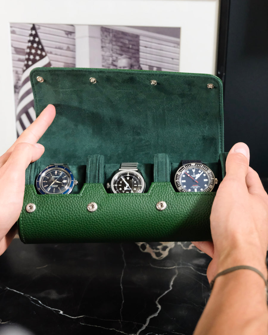 Boîte à montre de voyage 3 emplacements homme