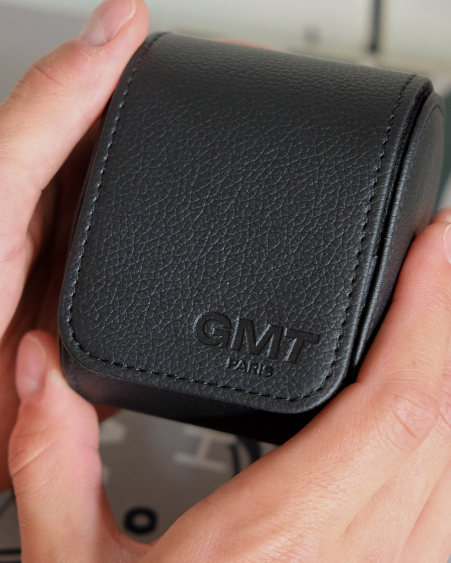 Boîte à montre de voyage 1 emplacement homme luxe