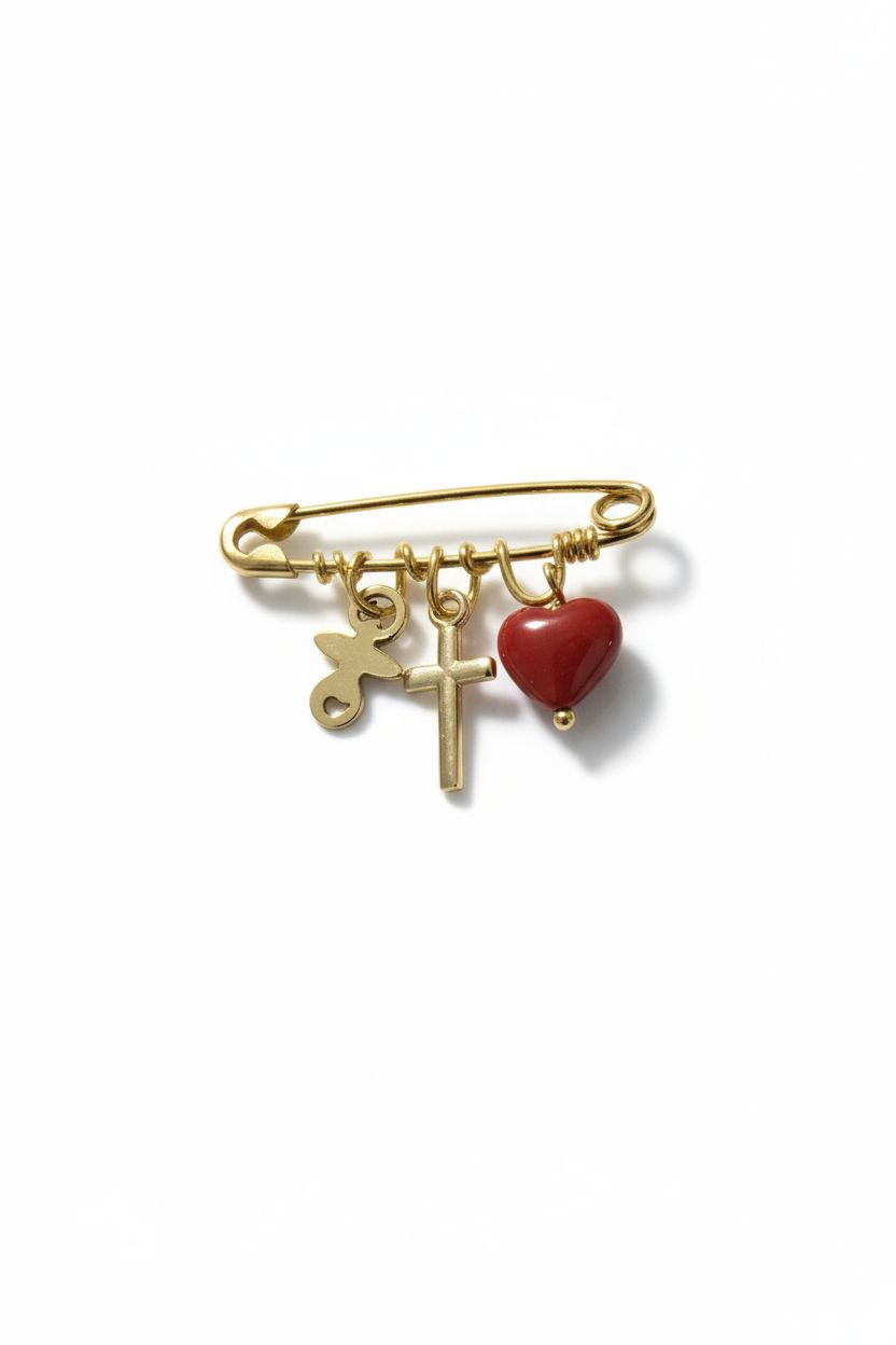 Broche protection/porte-bonheur
