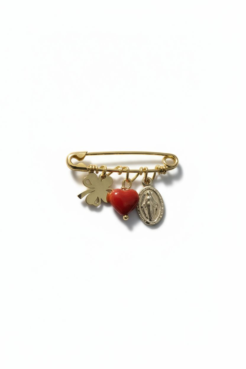 Broche protection/porte-bonheur