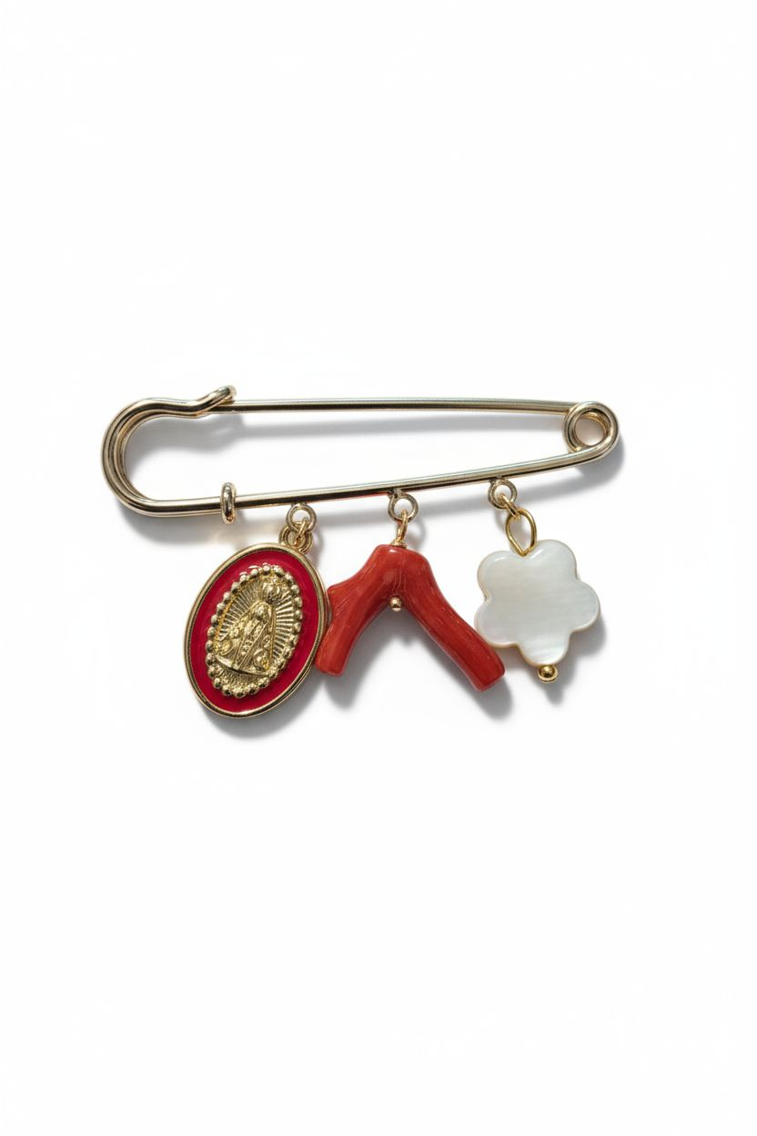 Broche protection/porte-bonheur
