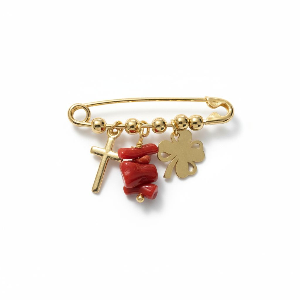 Broche protection/porte-bonheur