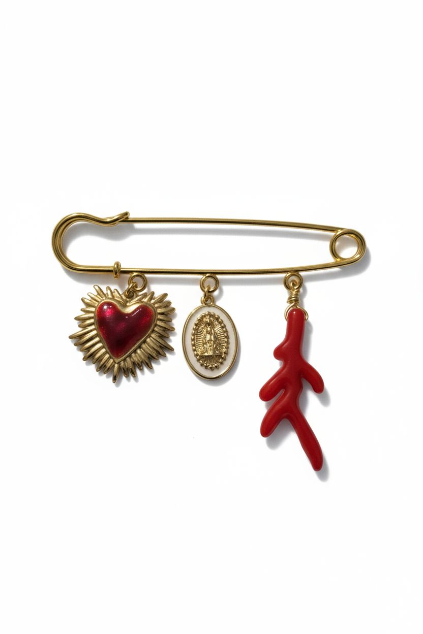 Broche protection/porte-bonheur
