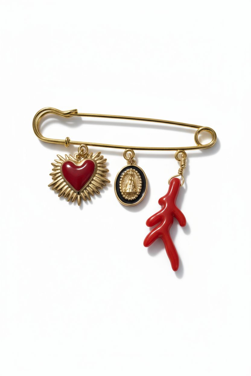 Broche protection porte-bonheur tendance