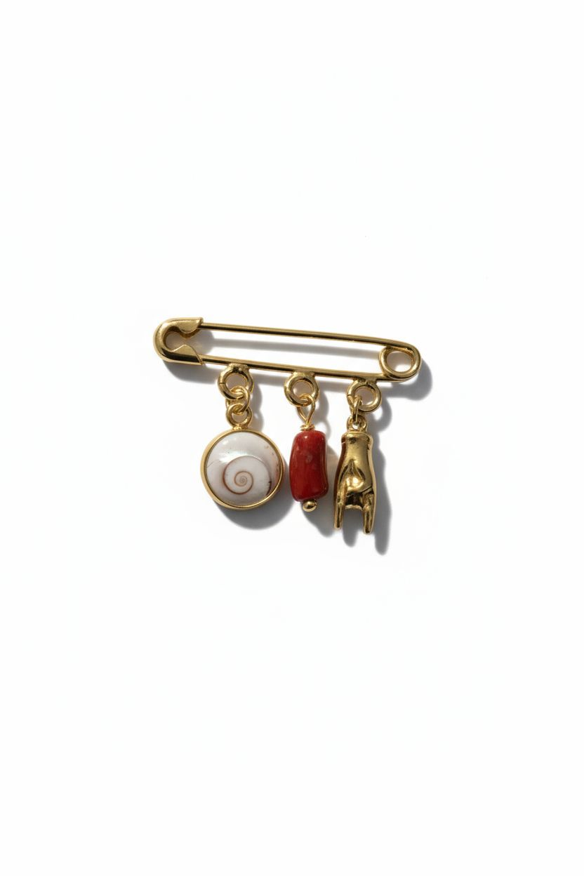 Broche protection/porte-bonheur corse