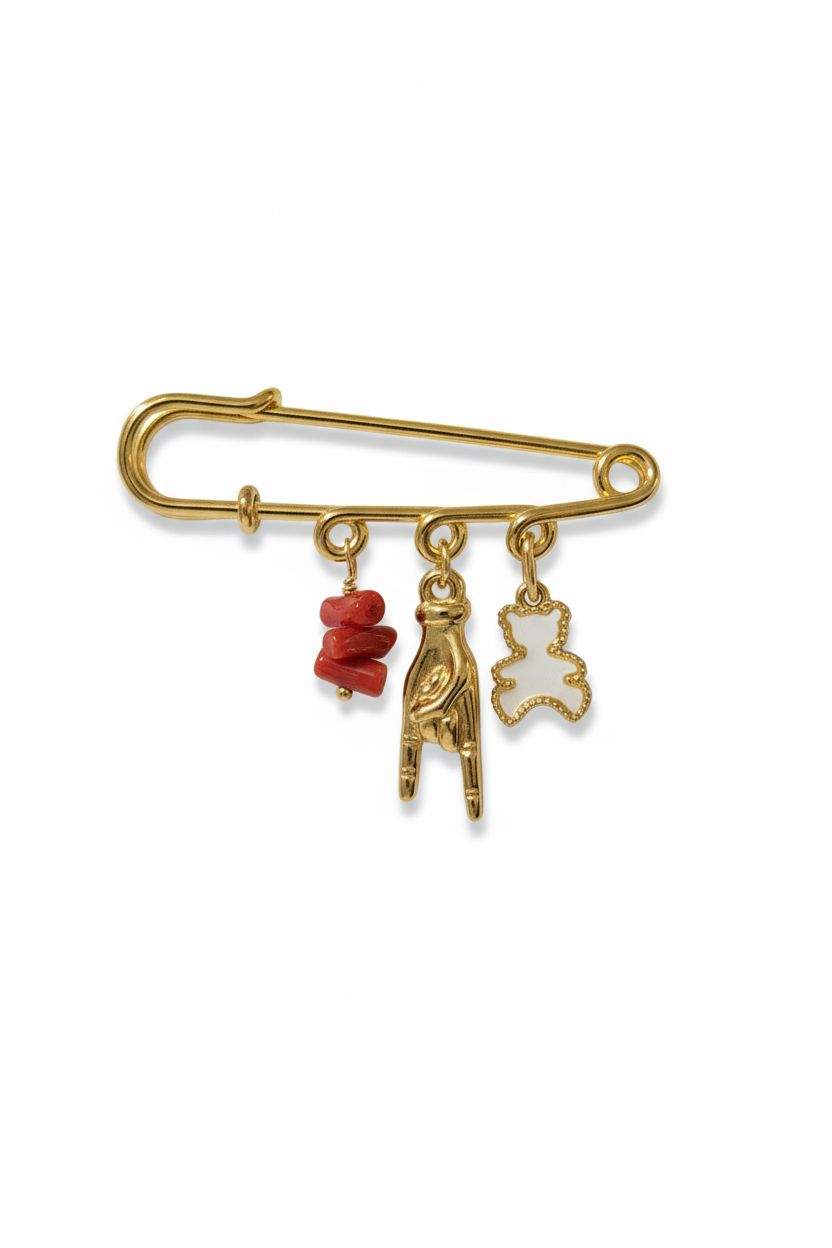 Broche protection/porte-bonheur