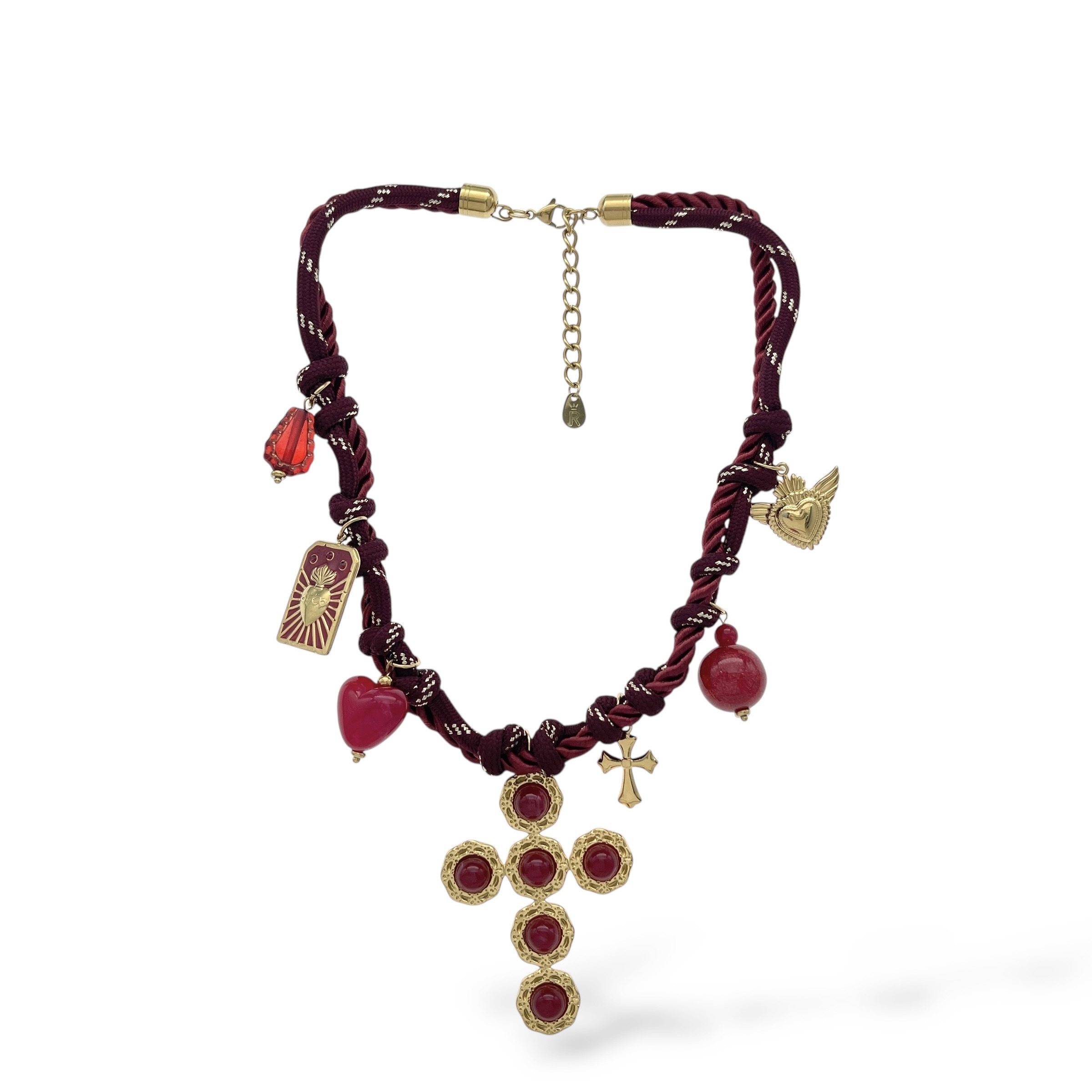 Magnifique Collier fantaisie croix corse