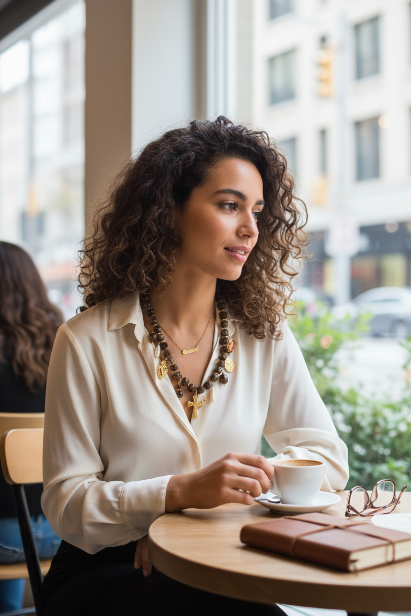 Collier fantaisie croix corse pas cher
