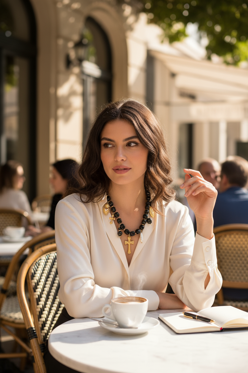 Collier fantaisie croix pas cher