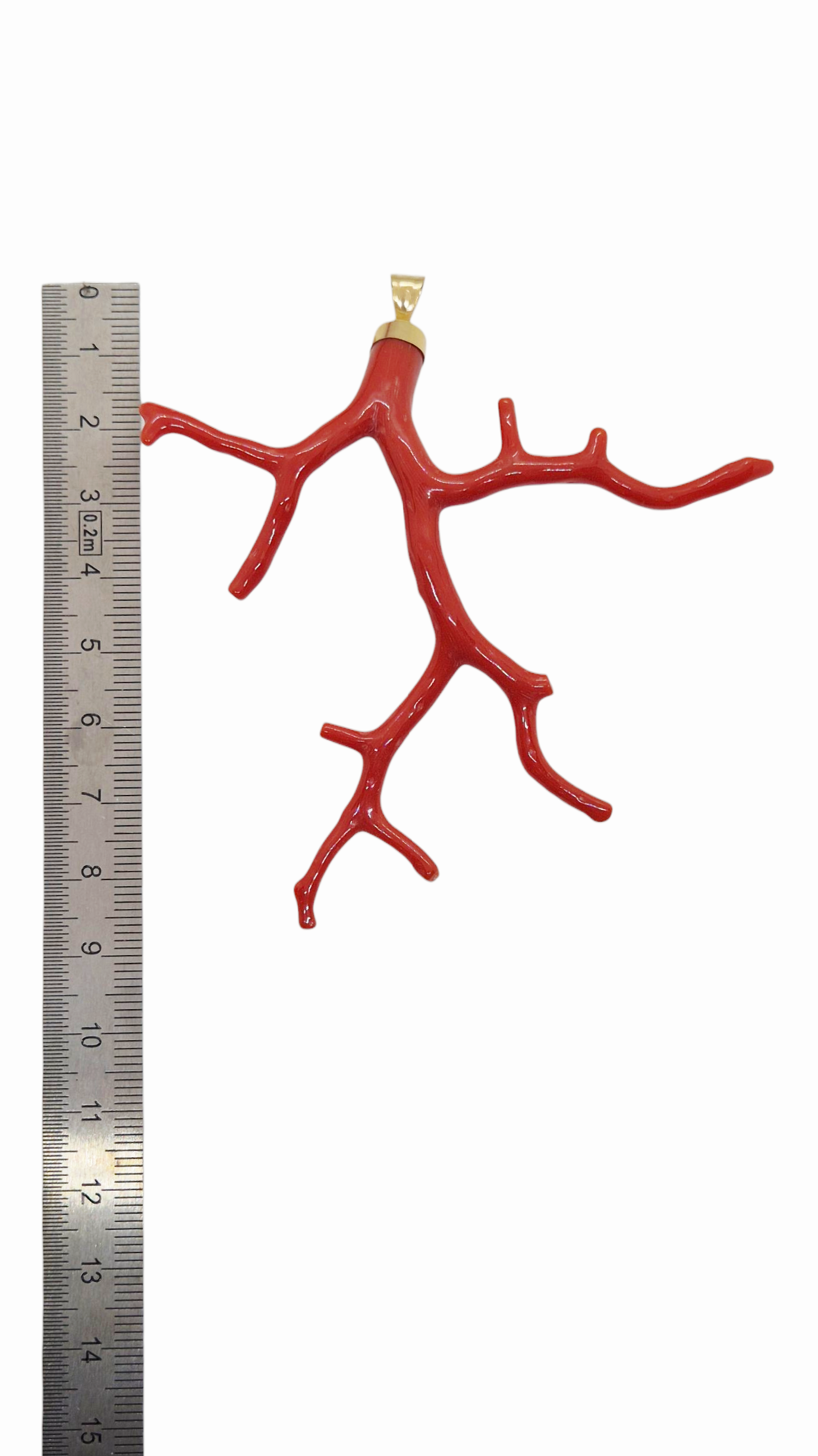 pendentif branche corail or 18k pendentif branche corail or 18k