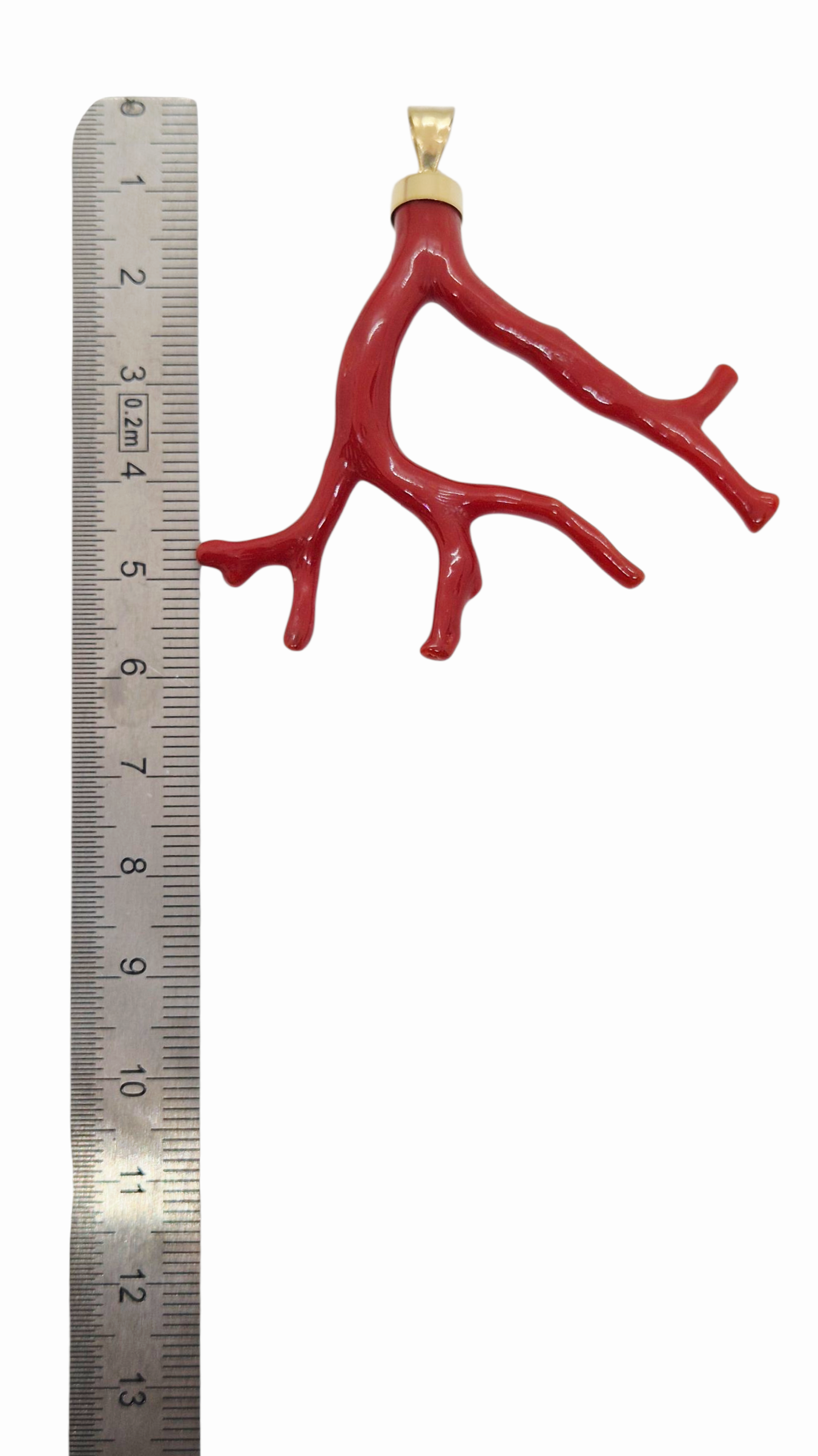 pendentif branche corail or 18k pendentif branche corail or 18