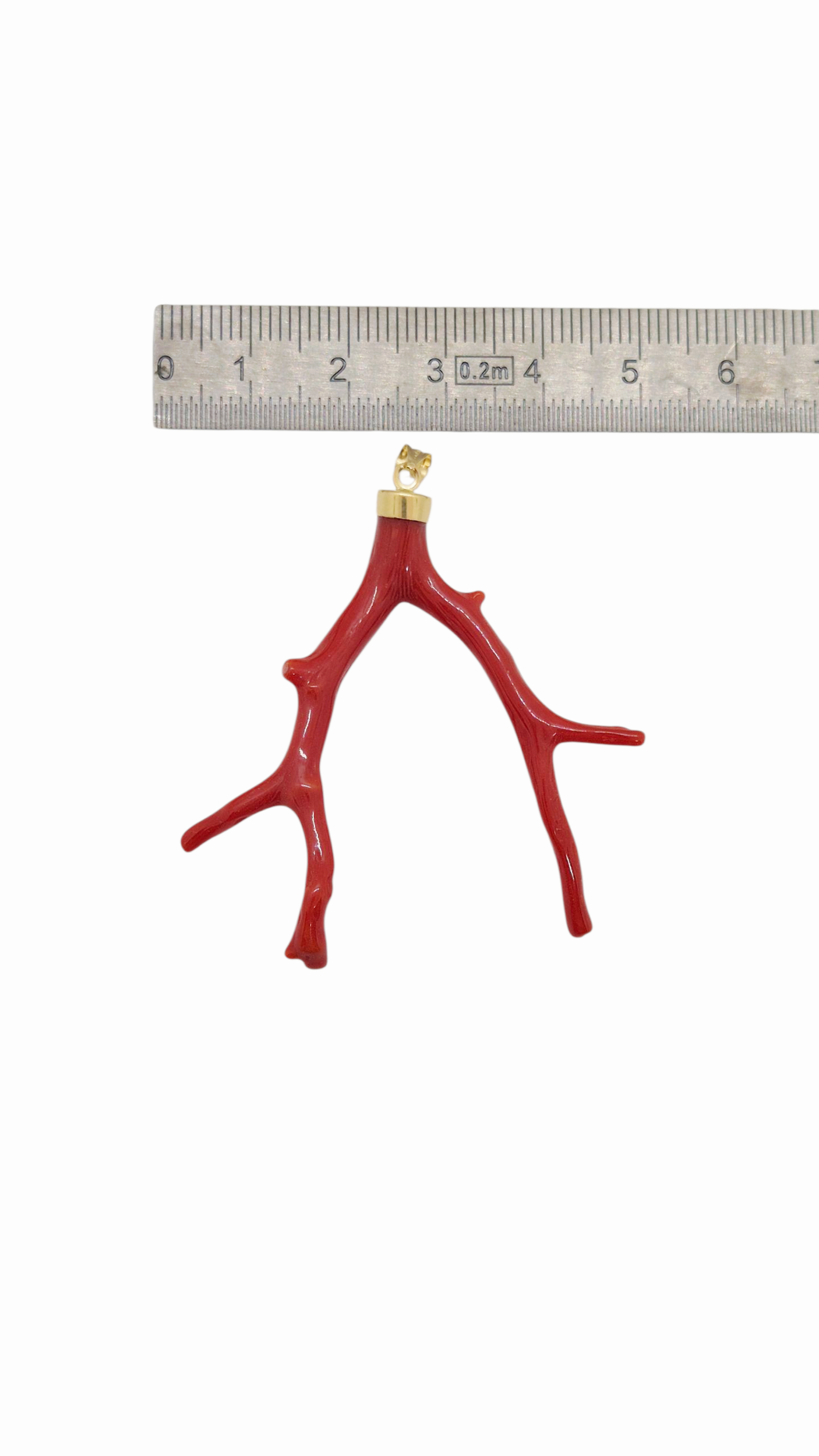 pendentif branche corail or 18k pendentif branche corail or 18k