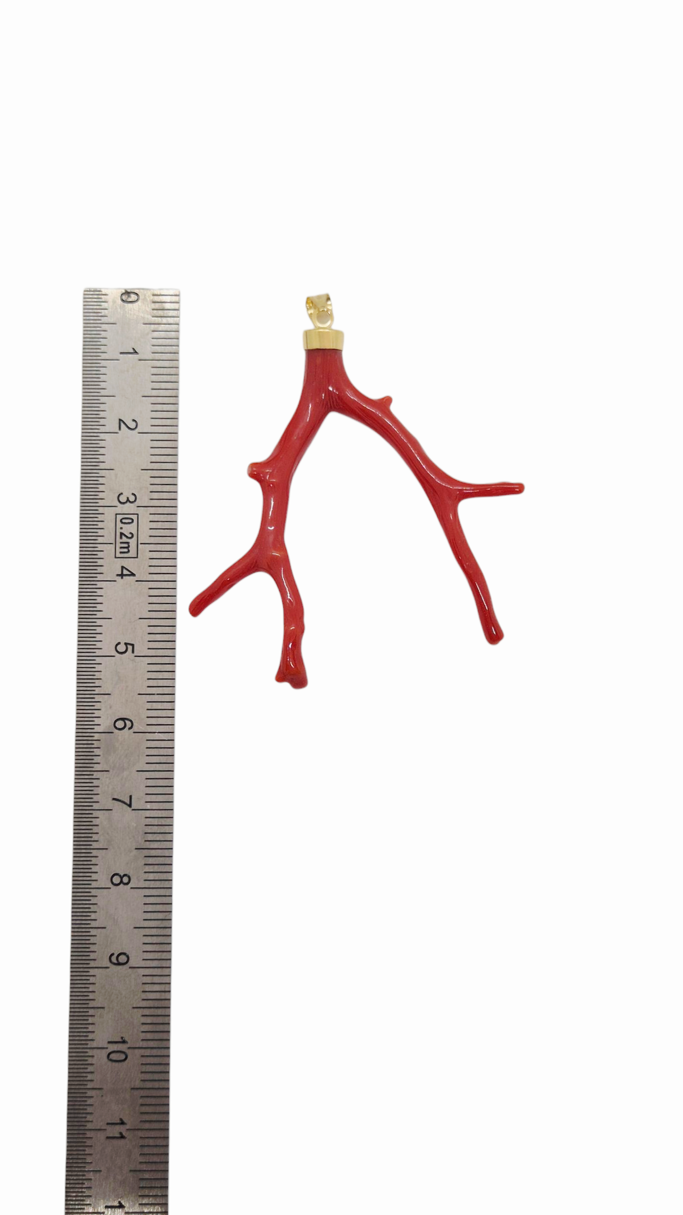 pendentif branche corail or 18k pendentif branche corail or 18k
