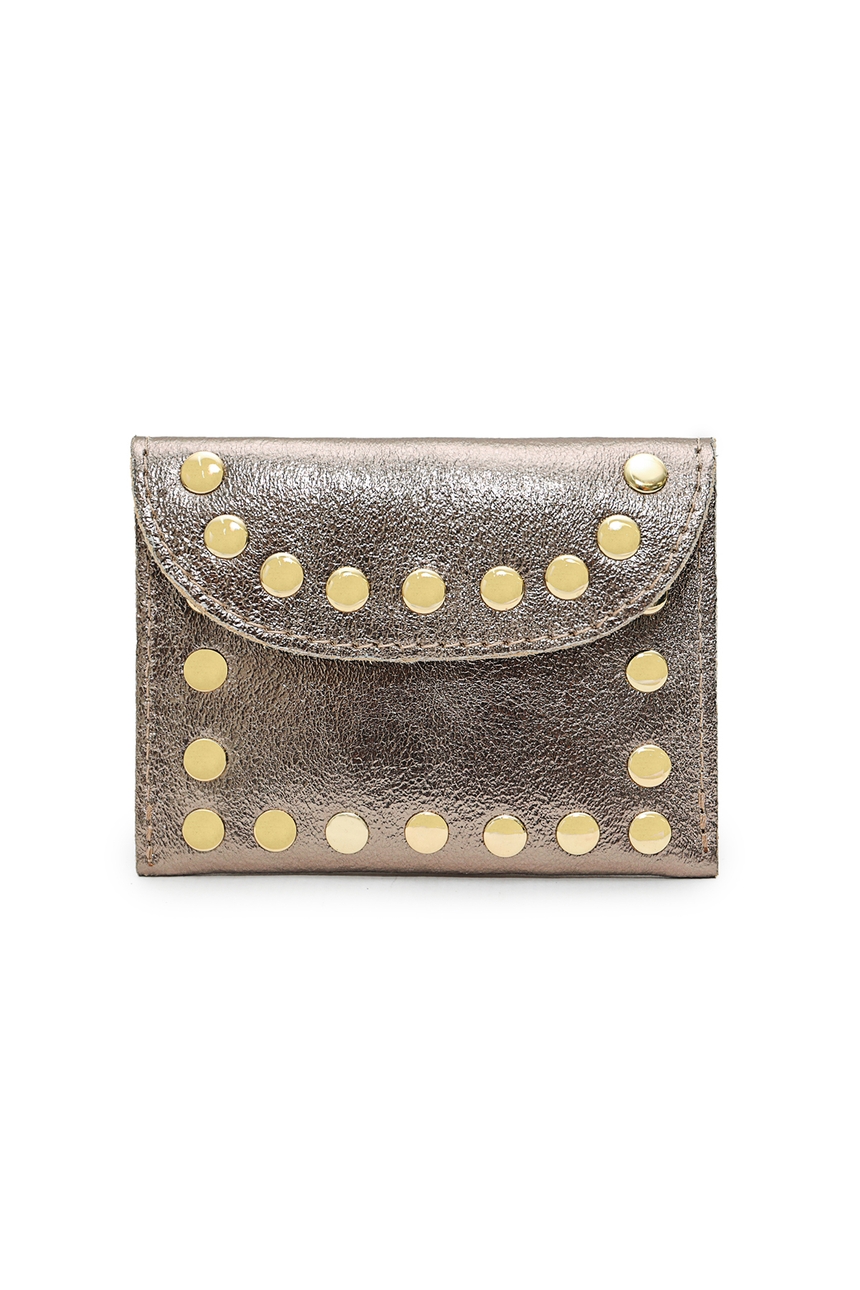 idee cadeau Porte monnaie femme  argenté et clous