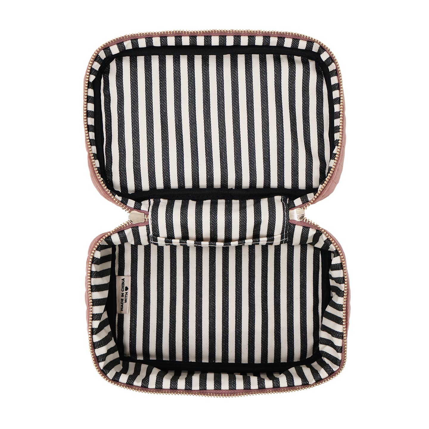 rousse de toilette/maquillage – Velours éco matelassé – Noir cadeau femme