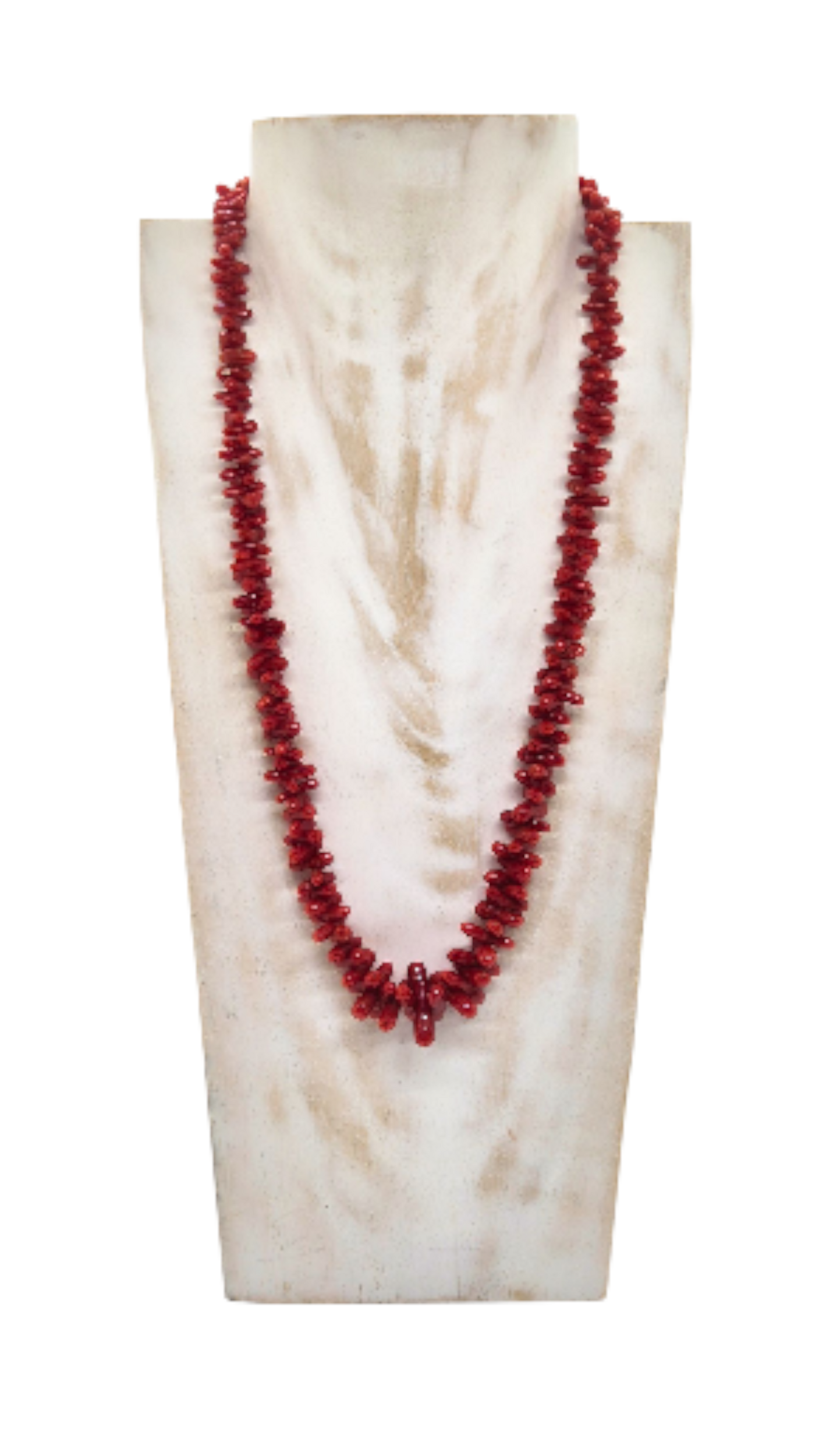 Collier argent 925 fin corail rouge pour femmes