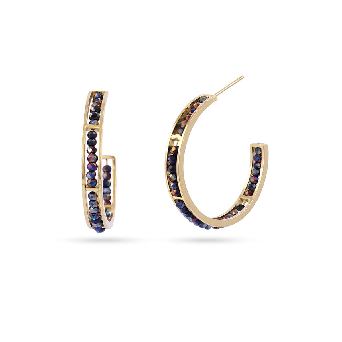 boucles d oreilles femme pierre bleue