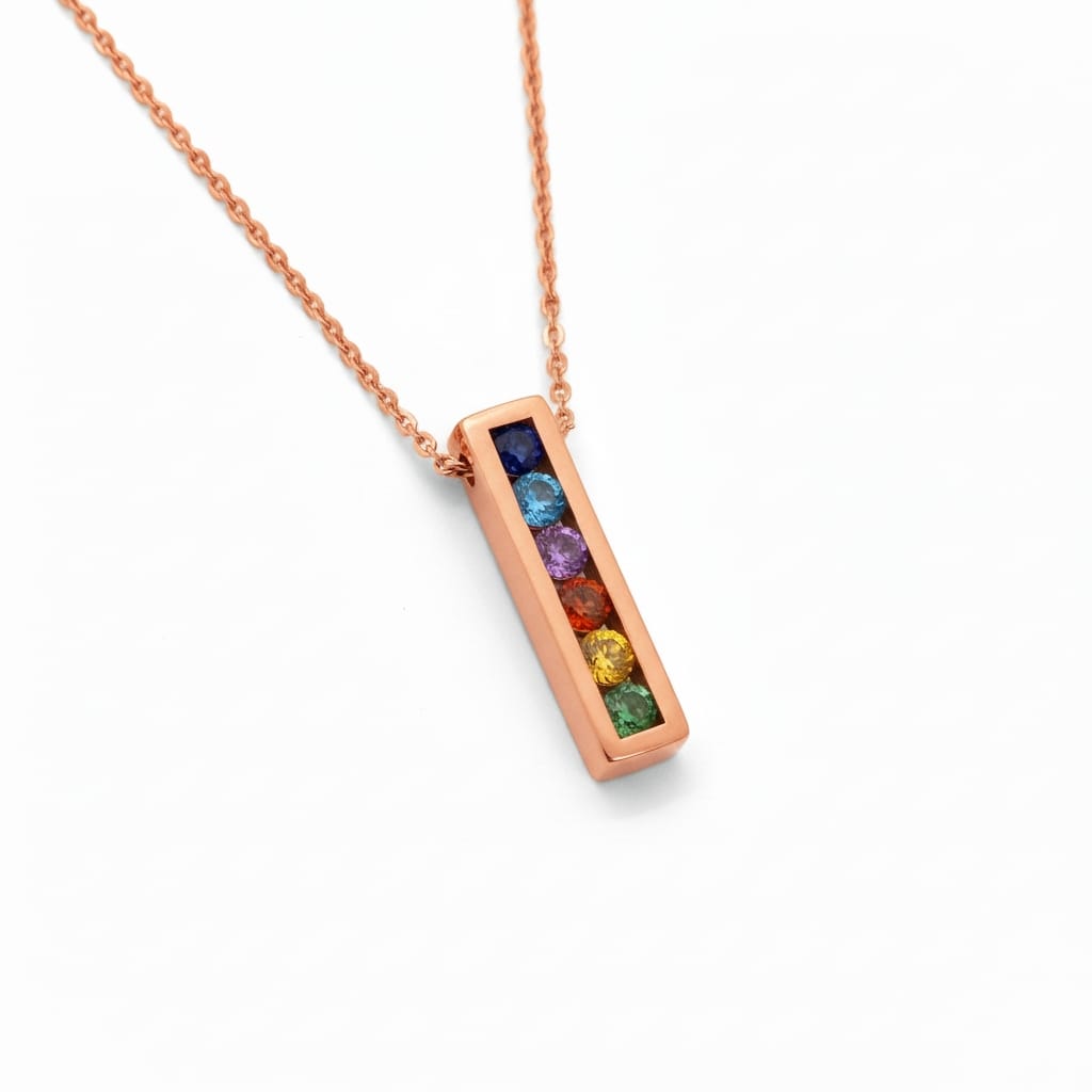 collier or femme et Pierres saphir de couleur 0.527