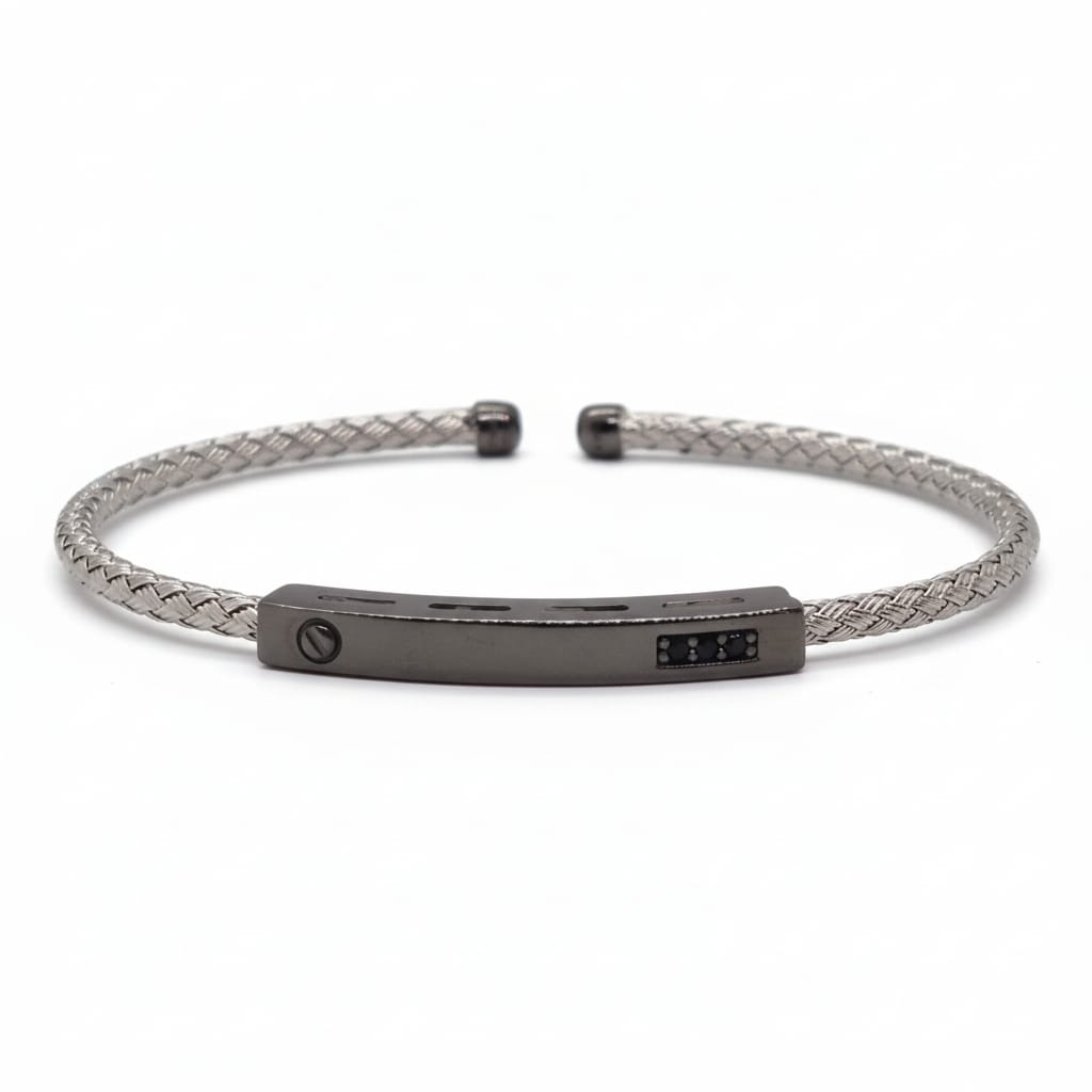 Bracelet homme bi colore en argent tendance 2026